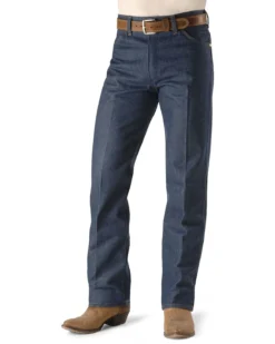 Wrangler Men's 13MWZ Dark Wash High Rise Rigid Cowboy Cut Straight Jeans -Sheplers Sales 010058 88 P2