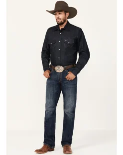 Wrangler 20X Men's No. 42 Dark Wash Slim Bootcut Jeans