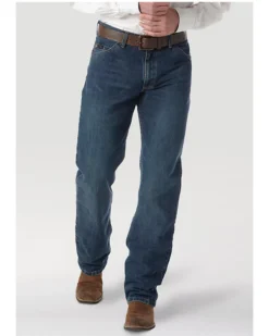 Wrangler 20X Men's 01MWX Dark Wash Competition Relaxed Bootcut Jeans