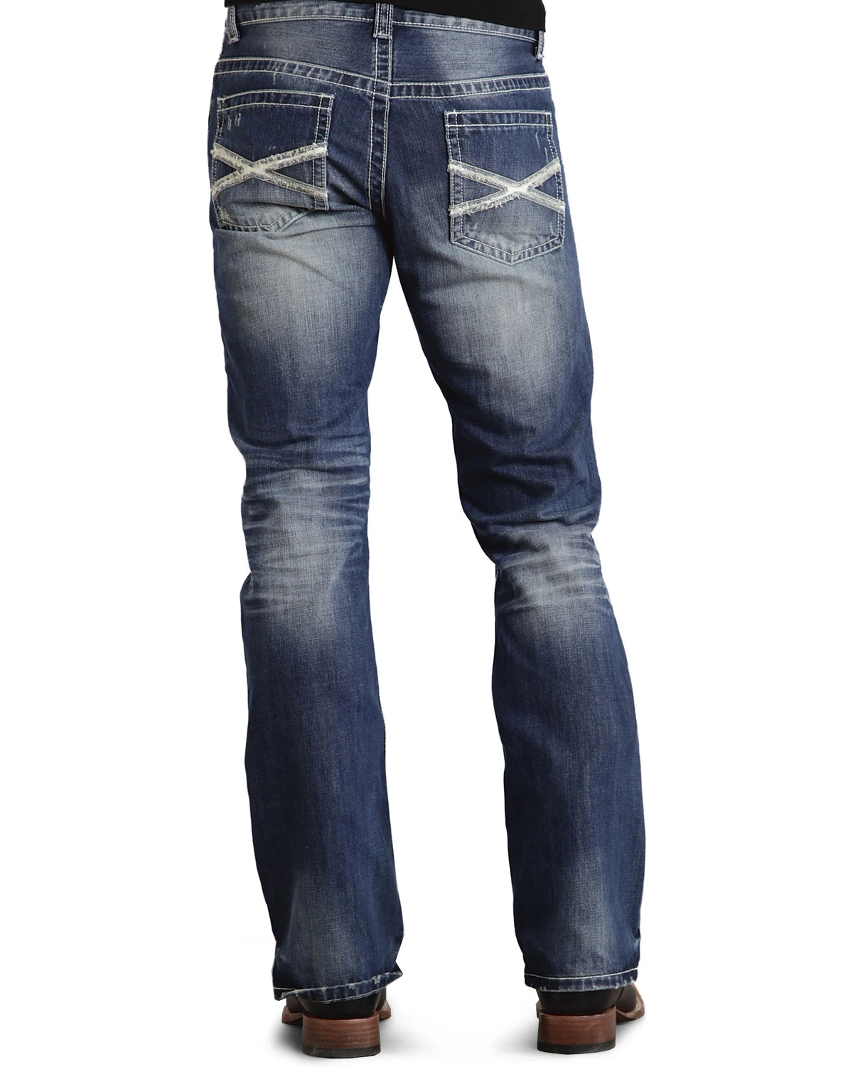 Stetson Rock Fit Bold X Stitched Jeans 3 Stetson Rock Fit Bold X Stitched Jeans