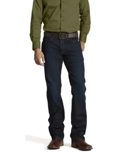 Ariat Men's M5 Rebar Dark Wash Low Rise Straight Work Jeans -Sheplers Sales 010J19 N9 P2