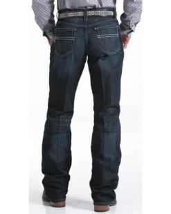 Cinch Men's Carter 2.4 Dark Wash Mid Rise Relaxed Bootcut Performance Jeans