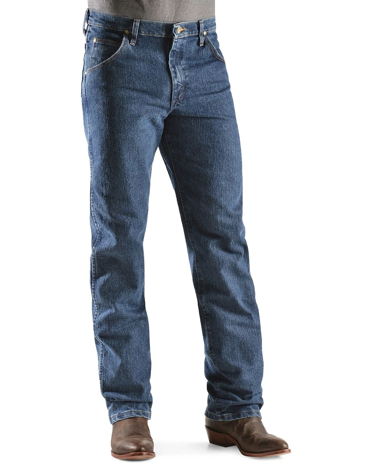 Wrangler Men's Premium Performance Advanced Comfort Mid Stone Jeans - Big & Tall 4 Wrangler Men's Premium Performance Advanced Comfort Mid Stone Jeans - Big & Tall - Image 2