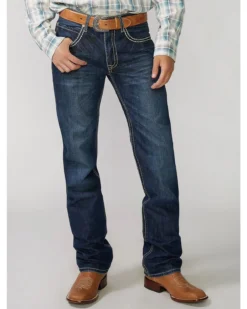 Stetson Men's Rock Fit Barbwire "X" Stitched Boot Jeans - Big & Tall 7 Stetson Men's Rock Fit Barbwire "X" Stitched Boot Jeans - Big & Tall -Sheplers Sales 013739 CU P2