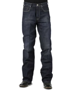 Stetson Men's 1312 Relaxed Fit Bootcut Jeans With Flag Detail - Big & Tall -Sheplers Sales 013946 N9 P2