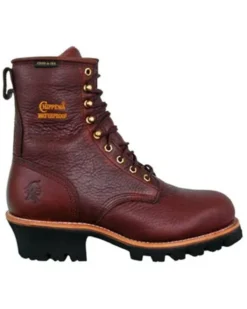 Chippewa Men's Waterproof Insulated 8" Logger Boots - Steel Toe -Sheplers Sales 050B09 B3 P2