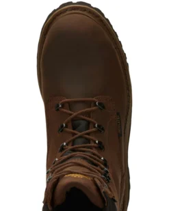 Chippewa Men's Heavy Duty Waterproof & Insulated Aged Bark 8" Work Boots - Round Toe -Sheplers Sales 050G25 D7 P6