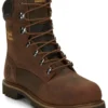Chippewa Men's Heavy Duty Waterproof & Insulated Aged Bark 8" Work Boots - Steel Toe -Sheplers Sales 050G26 D7 P1