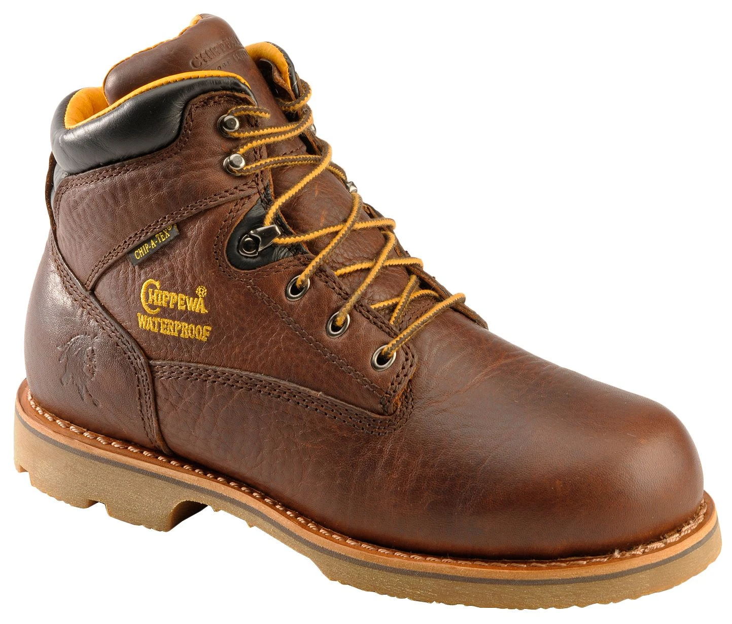 Chippewa Men's Waterproof & Insulated 6" Lace-Up Work Boots - Round Toe 3 Chippewa Men's Waterproof & Insulated 6" Lace-Up Work Boots - Round Toe