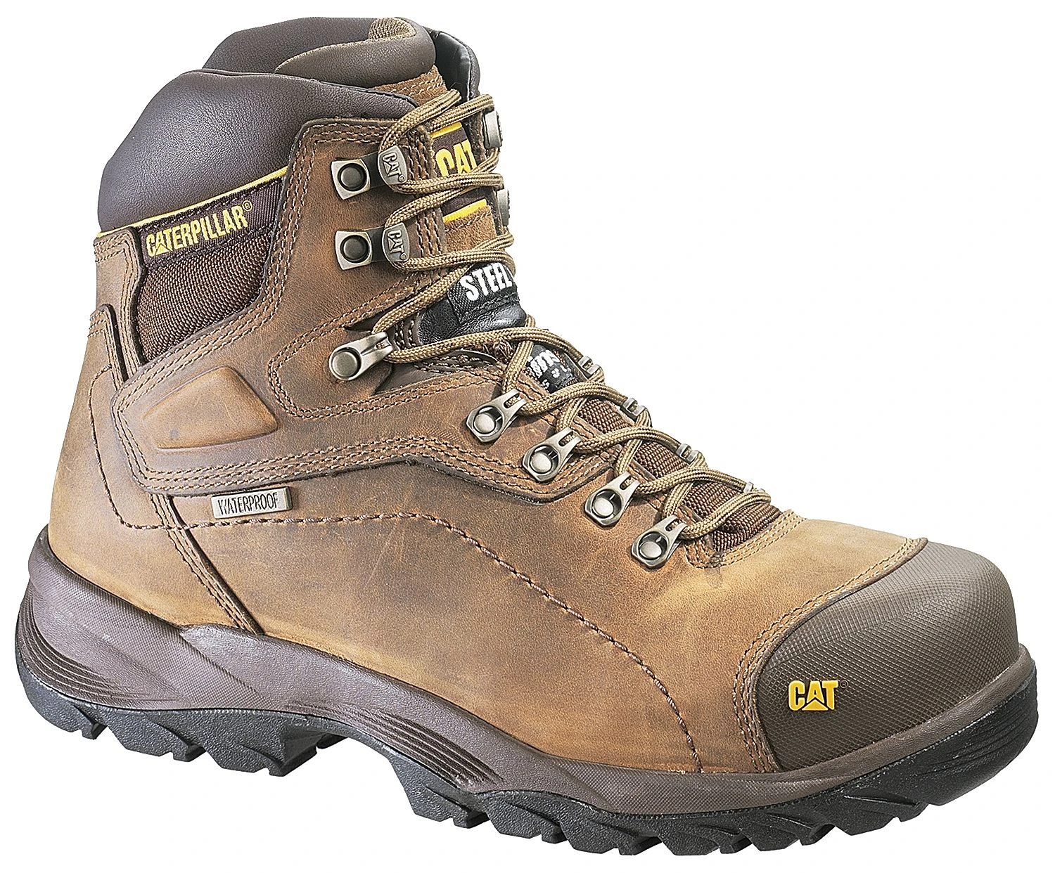Caterpillar Diagnostic Waterproof & Insulated 6" Lace-Up Work Boots - Steel Toe 3 Caterpillar Diagnostic Waterproof & Insulated 6" Lace-Up Work Boots - Steel Toe