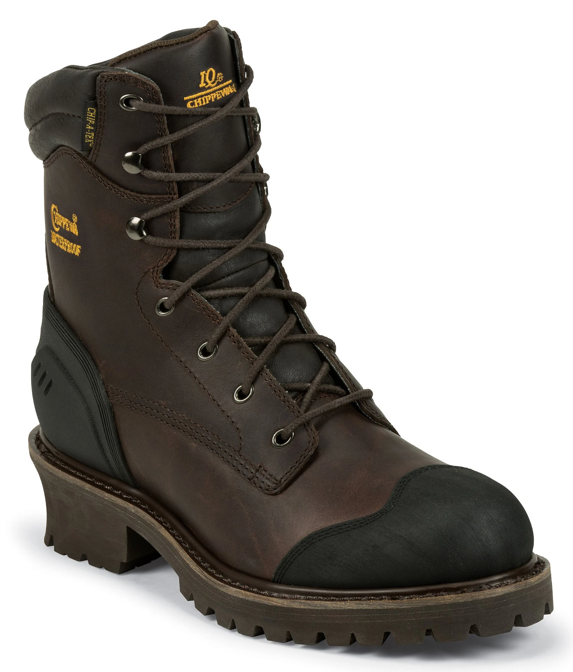 Chippewa 8" Waterproof & Insulated Lace-up Logger Boots - Composite Toe 3 Chippewa 8" Waterproof & Insulated Lace-up Logger Boots - Composite Toe