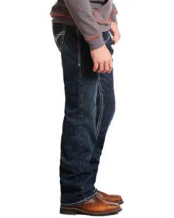 Rock & Roll Denim Men's FR Double Barrel Relaxed Fit Bootcut Jeans -Sheplers Sales 0864K2 88 D1