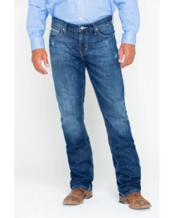 Cinch Men's Ian Dark Stonewash Slim Fit Boot Cut Jeans -Sheplers Sales 2000240164 402 P5