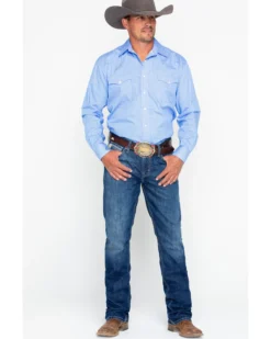 Cinch Men's Ian Dark Stonewash Slim Fit Boot Cut Jeans -Sheplers Sales 2000240164 402 P6