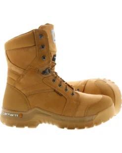 Carhartt Men's 8" Waterproof Insulated Rugged Flex Work Boots - Round Toe -Sheplers Sales 2000243204 285 RT