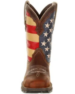 Durango Women's Lady Rebel Patriotic Flag Work Boots - Steel Toe -Sheplers Sales 2000273957 200 P5