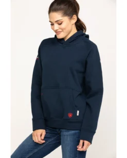 Ariat Women's FR Primo Fleece Logo Hooded Sweatshirt -Sheplers Sales 2000281180 410 P5