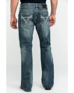 Rock & Roll Denim Men's Pistol Med Bootcut Jeans