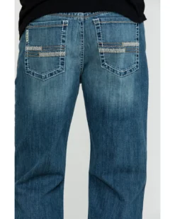 Cinch Men's Grant Medium Stonewash Mid Relaxed Bootcut Jeans -Sheplers Sales 2000283510 402 P4