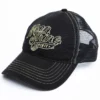 Moonshine Spirit Men's White On Black Logo Print Mesh Ball Cap -Sheplers Sales 2000291209 001 P1