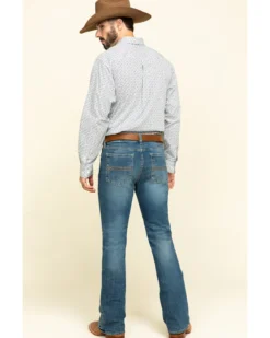 Cody James Men's Hawken Medium Wash Crosshatch Stretch Slim Bootcut Jeans -Sheplers Sales 2000295742 400 P5