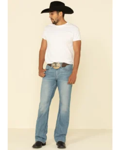 Cody James Men's Hamshackle Light Wash Stretch Relaxed Boot Jeans -Sheplers Sales 2000295747 400 P5
