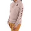 Carhartt Women's Clarkburg Heather Smoke Rose Midweight Logo Sleeve Graphic Work Sweatshirt 2 Carhartt Women's Clarkburg Heather Smoke Rose Midweight Logo Sleeve Graphic Work Sweatshirt -Sheplers Sales 2000308671 600 P1