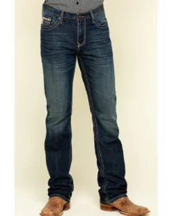 Cinch Men's Ian Rigid Dark Slim Bootcut Jeans -Sheplers Sales 2000309167 402 P2