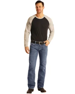 Rock & Roll Denim Men's FR Pistol Light Classic Straight Work Jeans 11 Rock & Roll Denim Men's FR Pistol Light Classic Straight Work Jeans -Sheplers Sales 2000323862 400 P5