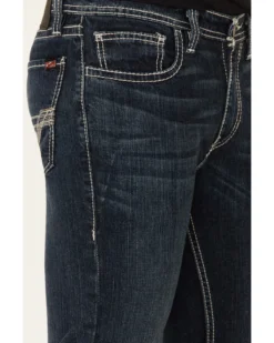 Rock & Roll Denim Men's FR Dark Reflex Revolver Slim Straight Work Jeans 10 Rock & Roll Denim Men's FR Dark Reflex Revolver Slim Straight Work Jeans -Sheplers Sales 2000323863 401 P4