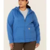 Carhartt Women's Clarksburg Zip-Front Hooded Work Sweatshirt - Plus -Sheplers Sales 2000330886 420 P1