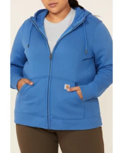 Carhartt Women's Clarksburg Zip-Front Hooded Work Sweatshirt - Plus -Sheplers Sales 2000330886 420 P3