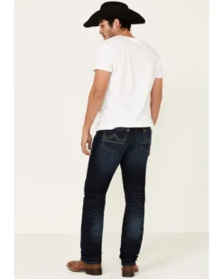 Rock 47 By Wrangler Men's Boogie Woogie Dark Stretch Slim Straight Jeans -Sheplers Sales 2000331422 400 P3