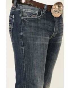 Rock & Roll Denim Men's Dark Double Barrel Relaxed Straight Leg Jeans 11 Rock & Roll Denim Men's Dark Double Barrel Relaxed Straight Leg Jeans -Sheplers Sales 2000333350 400 P5