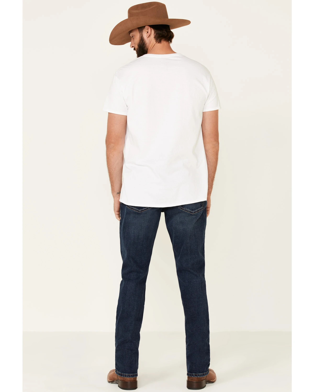 Ariat Men's M4 Denali Malone Dark Stretch Stackable Relaxed Straight Jeans 5 Ariat Men's M4 Denali Malone Dark Stretch Stackable Relaxed Straight Jeans - Image 3