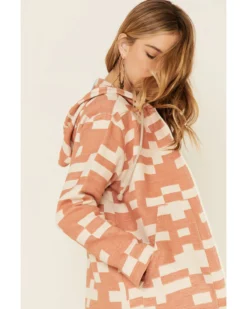 Pendleton Women's Sierra Mixed Pattern Oversized Zip Hooded Jacket -Sheplers Sales 2000335400 103 P5