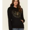 Ruby's Rubbish Women's She's A Good Girl USA Seal Graphic Hooded Sweatshirt -Sheplers Sales 2000337415 001 P1