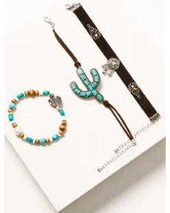 Front Page 11 Prime Time Jewelry Women's Cactus Beaded Bracelet Set