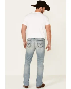 Moonshine Spirit Men's Wild West Light Wash Stretch Stackable Straight Jeans -Sheplers Sales 2000338828 400 P2