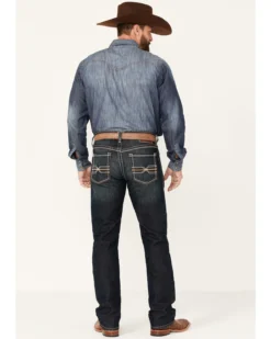 Ariat Men's M4 Cobalt Dark Wash Stretch Relaxed Straight Jeans -Sheplers Sales 2000341785 400 P3