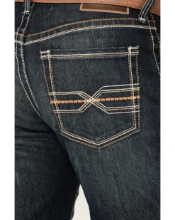 Ariat Men's M4 Cobalt Dark Wash Stretch Relaxed Straight Jeans -Sheplers Sales 2000341785 400 P4