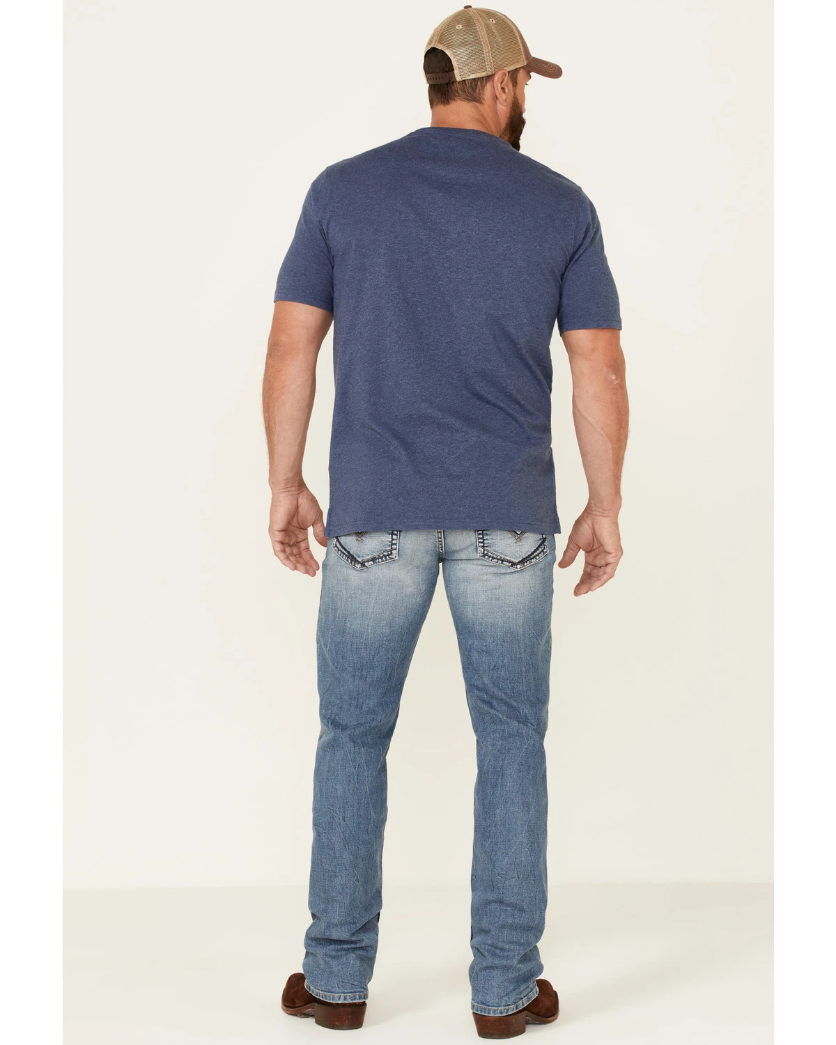 Moonshine Spirit Men's Grant Medium Wash Stretch Slim Straight Jeans 4 Moonshine Spirit Men's Grant Medium Wash Stretch Slim Straight Jeans - Image 2