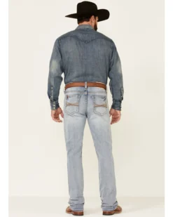 Cody James Core Men's Ringo Light Wash Performance Stretch Stackable Straight Jeans -Sheplers Sales 2000342678 400 P4