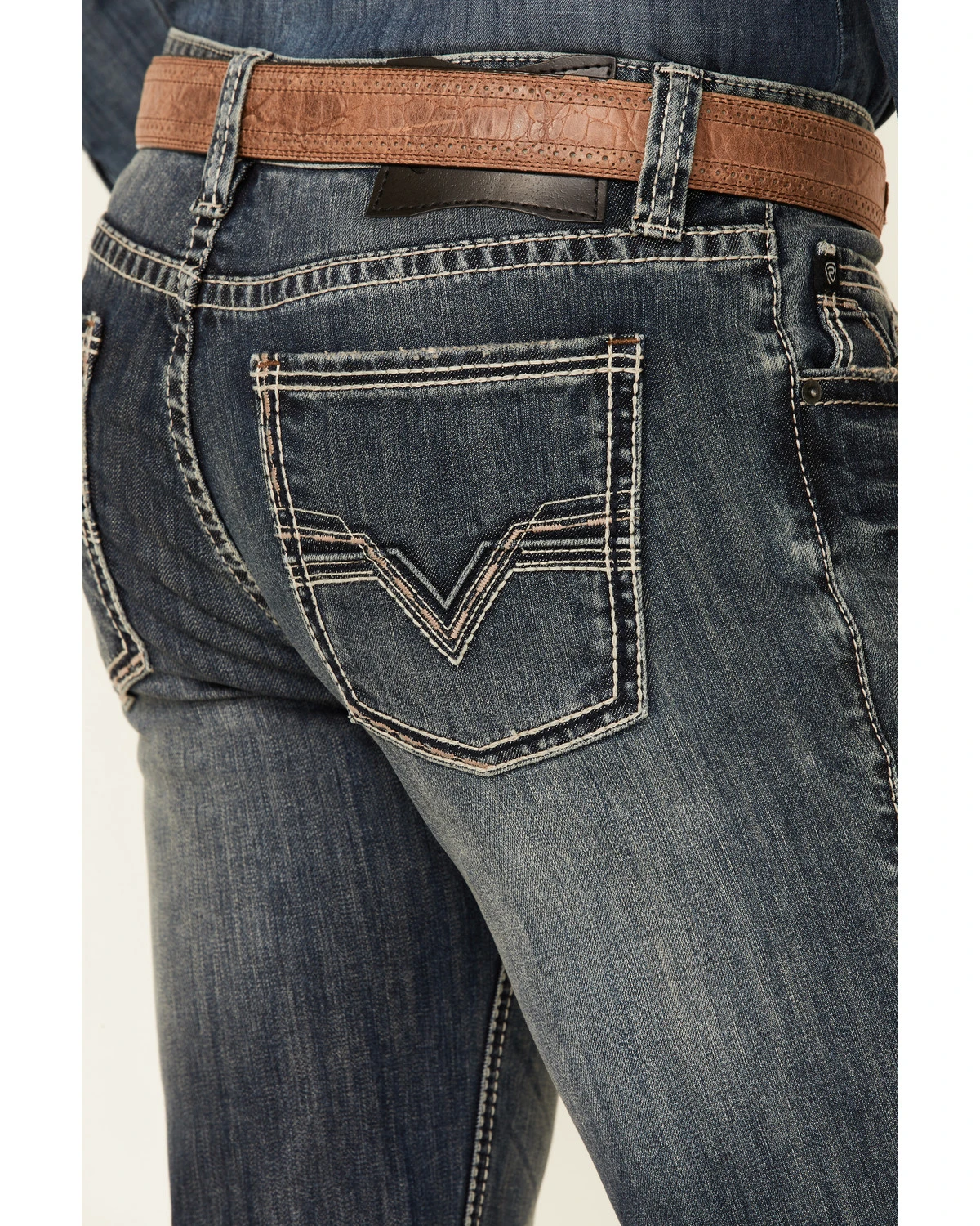 Rock & Roll Denim Men's Revolver Medium Vintage Stretch Slim Straight Jeans 4 Rock & Roll Denim Men's Revolver Medium Vintage Stretch Slim Straight Jeans - Image 2