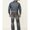 Rock & Roll Denim Men's Pistol Dark Vintage Wash Regular Straight Jeans -Sheplers Sales 2000345012 400 P1