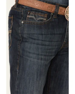Rock & Roll Denim Men's Double Barrel Dark Wash Stretch Relaxed Straight Jeans -Sheplers Sales 2000345207 400 P3