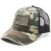 H3 Sportgear Men's Camo Print Americana Patch Mesh Back Trucker Cap -Sheplers Sales 2000346030 340 P1