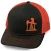 Oil Field Hats Men's Charcoal & Orange Bean Stitch Fade Trucker Cap -Sheplers Sales 2000346206 022 P1