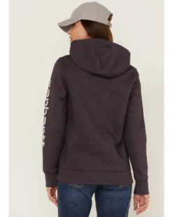 Carhartt Women's Gray Relaxed Midweight Logo Sleeve Graphic Hooded Sweatshirt 8 Carhartt Women's Gray Relaxed Midweight Logo Sleeve Graphic Hooded Sweatshirt -Sheplers Sales 2000346369 020 P3
