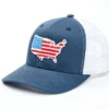 Oil Field Hats Men's Navy American Flag US Patch Mesh-Back Ball Cap -Sheplers Sales 2000350291 410 P1
